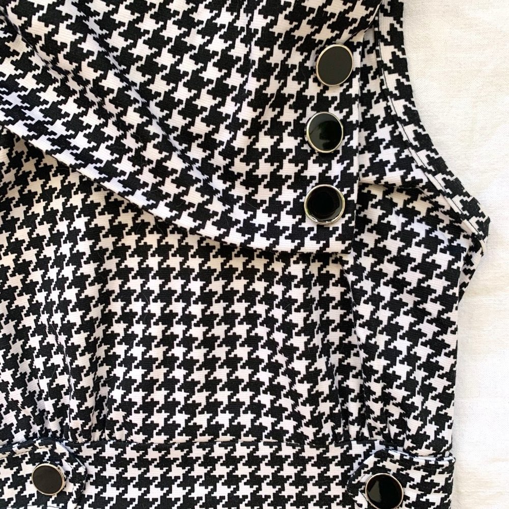 Black and White Houndstooth Dress